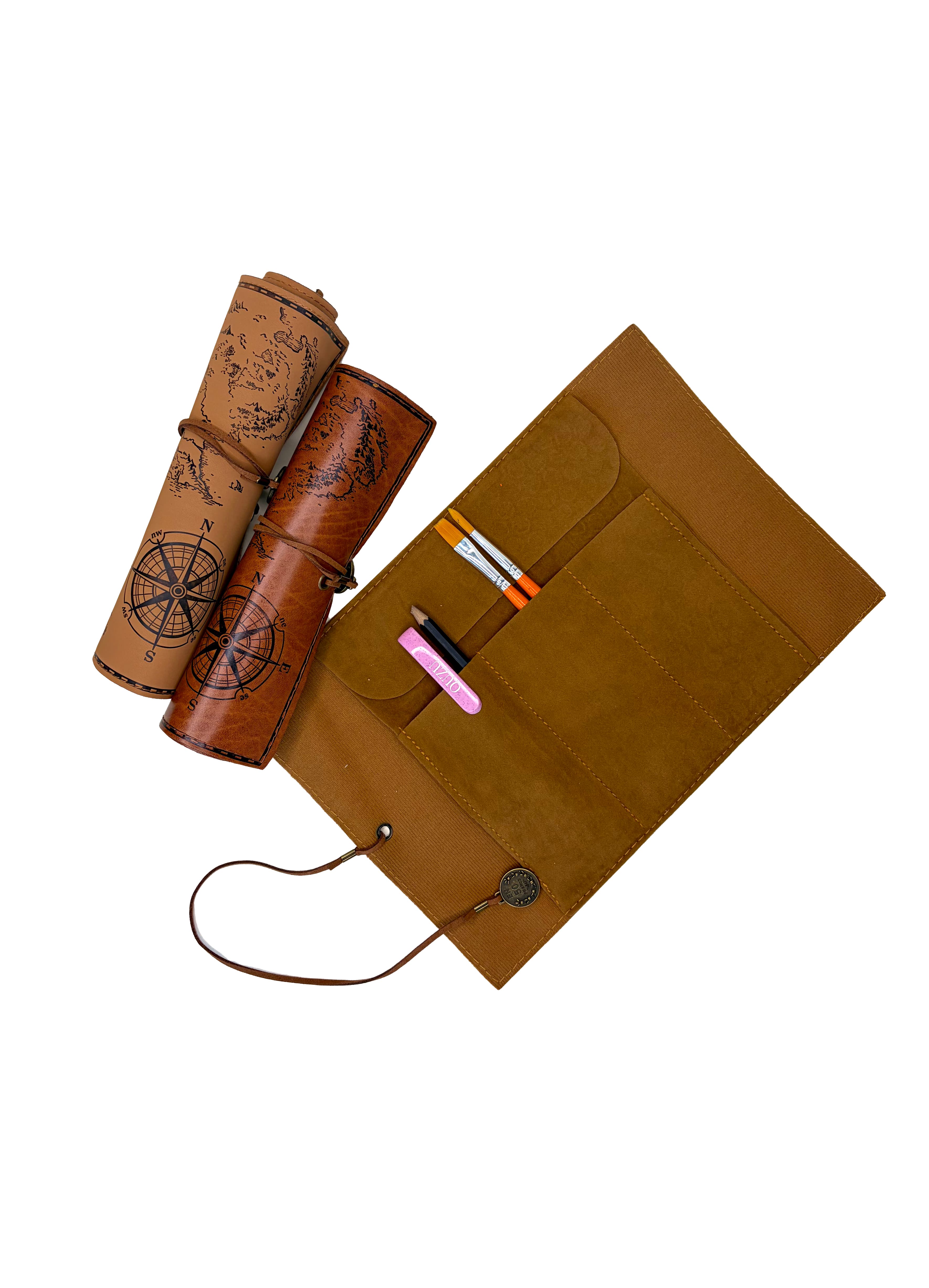 Vintage Roll-Up Pencil Case